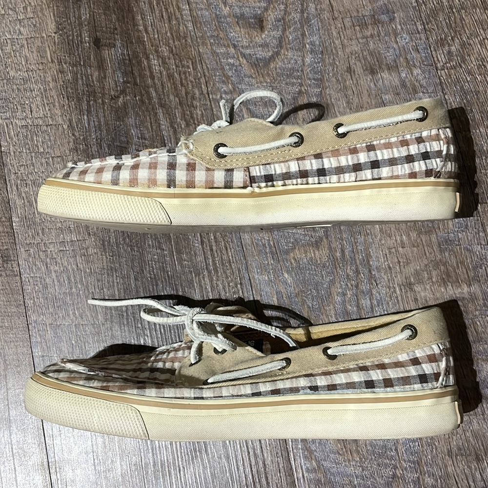 Sperry Plaid Checkered Boat Shoes - Picture 6 of 9